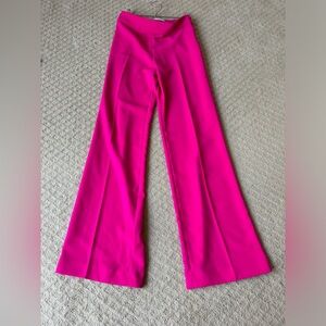 Zara Wide Leg Pink Dress Pants